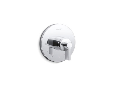 Components® Thermostatic valve trim with lever handle - K-T78027-4-CP