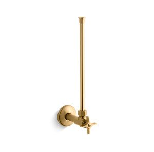 1/2" NPT angle supply with stop with cross handle and annealed vertical tube - K-7638-2MB