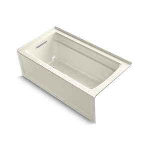 Archer® 60" x 32" alcove bath with integral apron, integral flange and left-hand drain - K-1123-LA-96