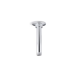6" ceiling-mount single-function rainhead arm and flange - K-7394-CP