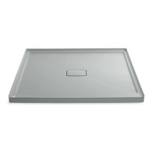 Archer® 60" x 60" single threshold center drain shower base with removable cover - K-9395-95