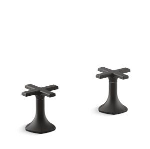 Occasion Deck-mount cross bath faucet handles - K-27018-3-BL