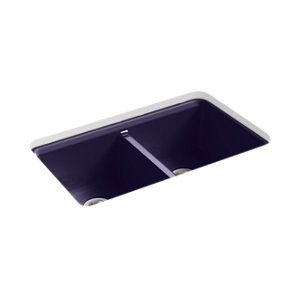 Riverby® 33" undermount double-bowl workstation kitchen sink - K-8679-5UA3-DGB