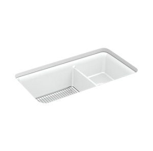 Cairn® 33-1/2" undermount double-bowl kitchen sink - K-8204-CM6
