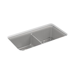Cairn® 33-1/2" undermount double-bowl kitchen sink - K-8199-CM4