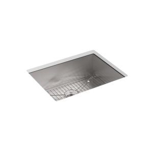 Vault 25" top-/undermount single-bowl kitchen sink - K-3822-4-NA