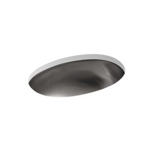 Bolero® Oval Drop-in/undermount bathroom sink with satin finish - K-2611-SU-NA