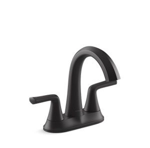 Desette Centerset bathroom sink faucet - K-R27212-4D-BL
