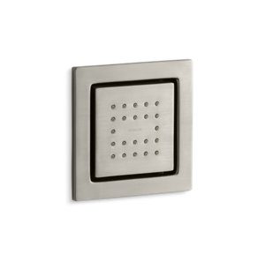 WaterTile® Square 22-nozzle body spray with stimulating spray - K-8003-BN