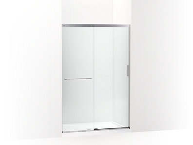 Elate Sliding shower door, 70-1/2" H x 44-1/4 - 47-5/8" W, with 1/4" thick Crystal Clear glass - K-707606-6L-SH