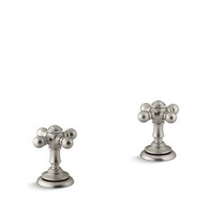 Artifacts® Cross bathroom sink faucet handles - K-98068-3-BN