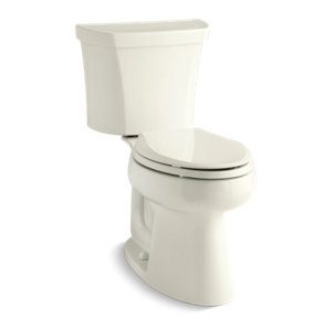 Highline® Comfort Height® Two-piece elongated 1.28 gpf chair height toilet with right-hand trip lever and insulated tank - K-3999-UR-96