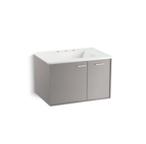 Jute® 30" wall-hung bathroom vanity cabinet - K-99541-R-1WT