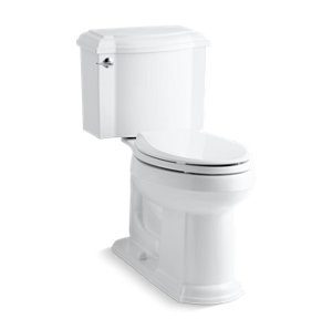DevonshireÆ Two-piece elongated toilet, 1.28 gpf - K-3837-0
