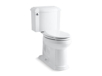 DevonshireÆ Two-piece elongated toilet, 1.28 gpf - K-3837-0