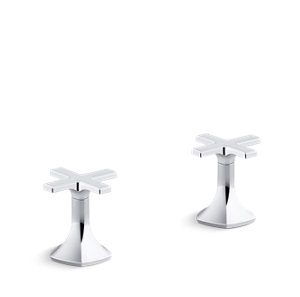 Occasion Deck-mount cross bath faucet handles - K-27018-3-CP