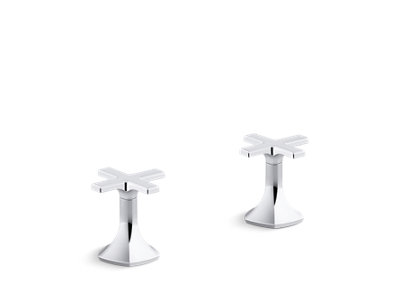 Occasion Deck-mount cross bath faucet handles - K-27018-3-CP