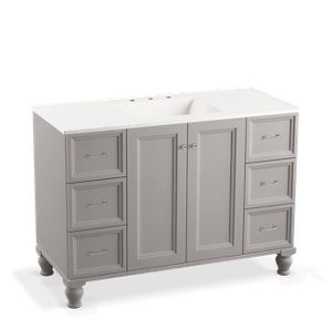 Damask® 48" bathroom vanity cabinet - K-99522-LG-1WT