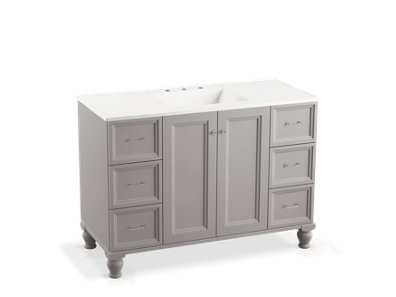 Damask® 48" bathroom vanity cabinet - K-99522-LG-1WT