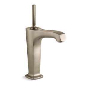 Margaux® Tall Single-hole bathroom sink faucet with 6-3/8" spout and lever handle - K-16231-4-BV