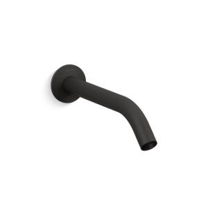 Components® Wall-mount bathroom sink faucet spout with Tube design, 1.2 gpm - K-T23890-BL