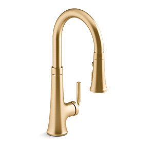 Tone® Pull-down kitchen sink faucet with three-function sprayhead - K-23764-2MB