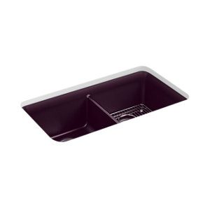 Cairn® 33-1/2" undermount double-bowl kitchen sink - K-8199-CM8
