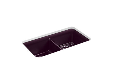 Cairn® 33-1/2" undermount double-bowl kitchen sink - K-8199-CM8