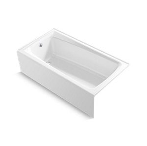 Irvine 60" x 32" alcove bath with integral apron and left drain - K-26069-0