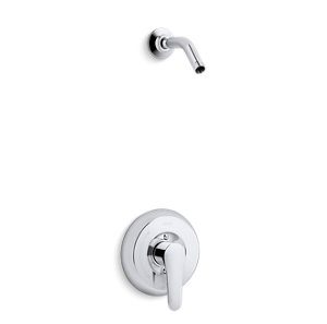 July Rite-Temp® shower valve trim with lever handle, less showerhead - K-TLS98009-4-CP
