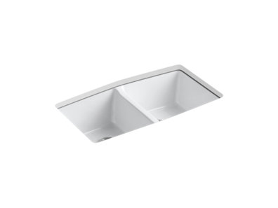 Brookfield 33" x 22" x 9-5/8" undermount double-equal kitchen sink - K-5846-5U-0