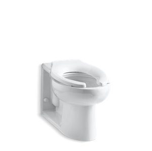 Anglesey Floor-mount rear spud flushometer bowl - K-4396-0