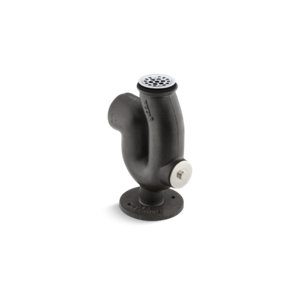 Adjustable trap standard for 3" iron pipe connection with cleanout plug and strainer - K-6673-NA