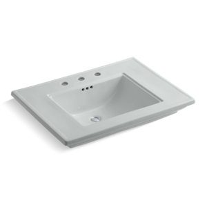 Memoirs® Stately Pedestal/console table bathroom sink basin with 8" widespread faucet holes - K-2269-8-95