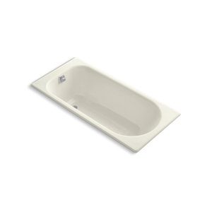 Soissons® 59" x 27-1/2" drop-in bath with end drain - K-941-96