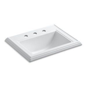 Memoirs® Classic Drop-in bathroom sink with 8" widespread faucet holes - K-2241-8-0