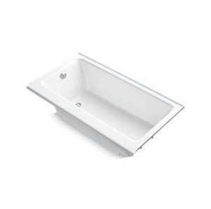 Highbridge® 60" x 32" alcove bath with enameled apron and left-hand drain - K-877-S-0