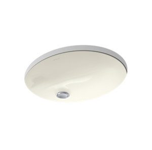 Caxton® Oval 15" x 12" undermount bathroom sink - K-2209-96