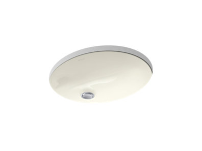 Caxton® Oval 15" x 12" undermount bathroom sink - K-2209-96