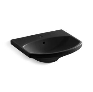 Cimarron® Bathroom sink with single-hole faucet hole - K-2363-1-7