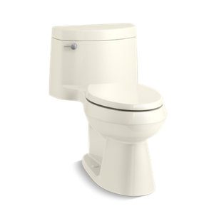 Cimarron® One-piece elongated toilet with concealed trapway, 1.28 gpf - K-3619-96
