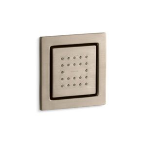 WaterTile® Square 22-nozzle body spray with stimulating spray - K-8003-BV