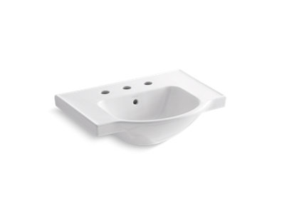Veer® 24" widespread sink basin - K-5248-8-0