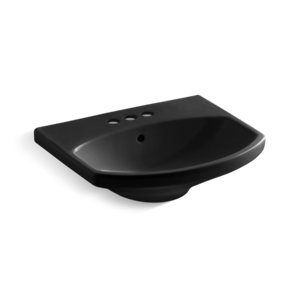 Cimarron® Bathroom sink with 4" centerset faucet holes - K-2363-4-7