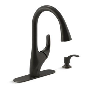 Trielle® Pull-down kitchen faucet with soap/lotion dispenser - K-R18594-SD-2BZ