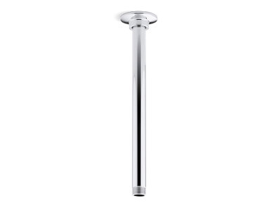 12" ceiling-mount single-function rainhead arm and flange - K-7392-CP