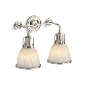 Hauksbee® Two-light bell sconce - K-32282-SC02-SNL