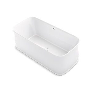 Imperator® 65-3/4" x 31" freestanding bath with center toe-tap drain - K-8334-0