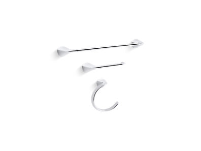 Avail® Three-piece bathroom accessory set - K-R31186-CP