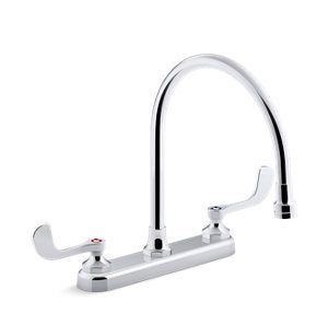 Triton® Bowe® 1.5 gpm kitchen sink faucet with 9-5/16" gooseneck spout, aerated flow and wristblade handles - K-810T70-5AHA-CP